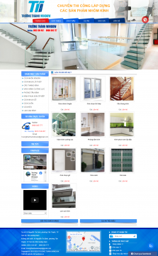 Thiết kế website nhôm kính WM 01