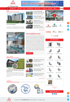 Thiết kế website Nhôm kính WM 03