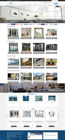 Thiết kế website Nhôm kính WM 04