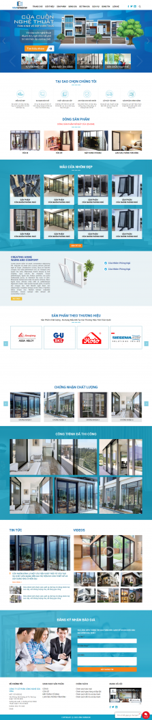 Thiết kế website Nhôm kính WM 05