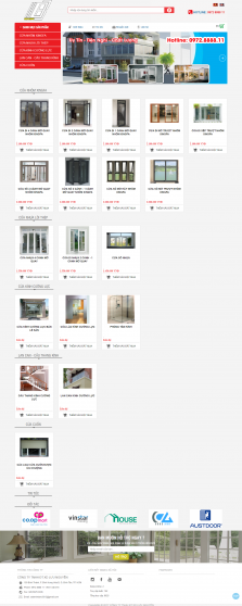 Thiết kế website Nhôm kính WM 06