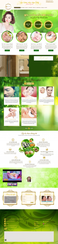 Thiết kế website Spa, Thẩm Mỹ Viện WM 04
