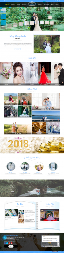Thiết kế website Studio - Chụp ảnh cưới WM 01