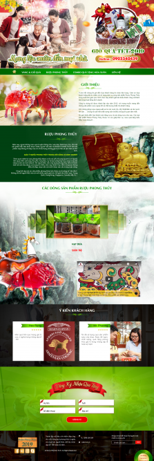 Thiết kế website Rượu - Bia WM 01