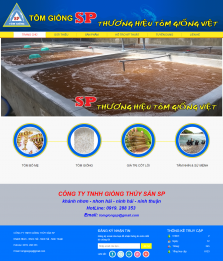 Thiết kế website Tôm giống WM 04