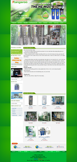 Thiết kế website bán máy lọc nước WM 01