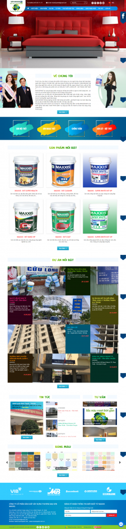 Thiết kế website Bán Sơn WM 03