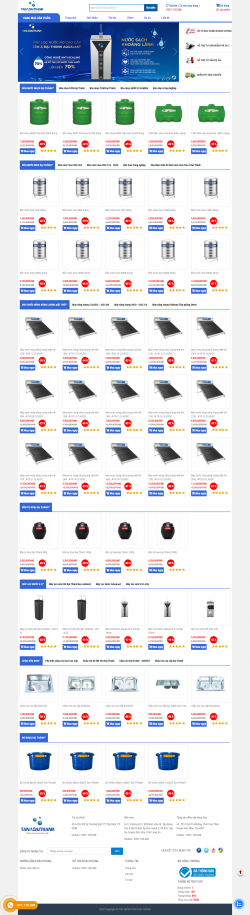 Thiết kế website Công ty Bán Bồn Nước, Phân phối Bồn Nước WM 01