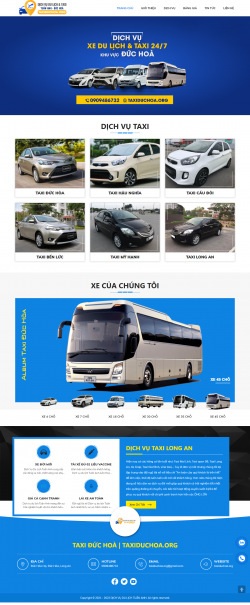 Thiết kế website Dịch vụ Taxi WM 01