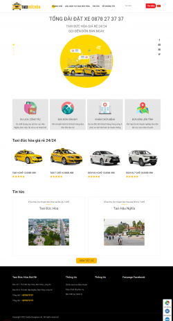 Thiết kế website Dịch vụ Taxi WM 02