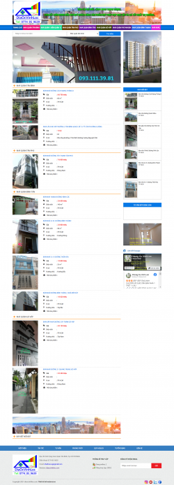 Thiết kế website Nhà đất, Nhà Phố, Nhà Thổ Cư WM 01