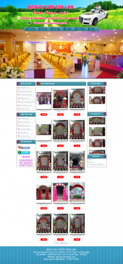 Thiết kế website Nhà hàng tiệc cưới WM 01