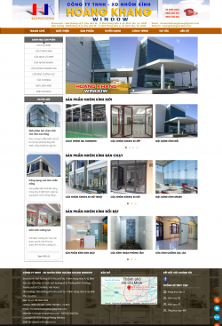 Thiết kế website Nhôm kính WM 02