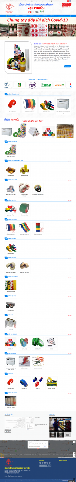 Thiết kế website Băng keo WM 01