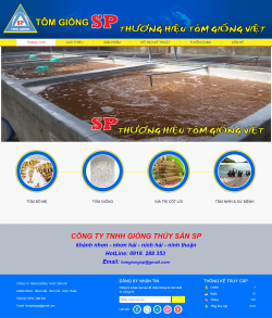 Thiết kế website Tôm giống WM 04