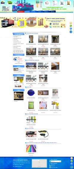 Thiết kế website Vật liệu đóng gói WM 01