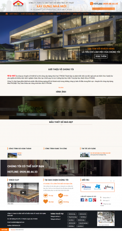 Thiết kế web Kiến trúc xây dựng WM 01