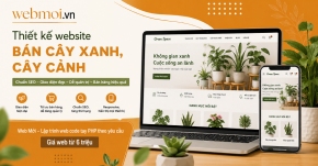 Thiết kế website Bán Cây xanh, cây cảnh
