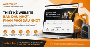 Thiết kế website Bán Dầu Nhớt, Phân phối Dầu Nhớt