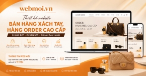 Thiết kế website Bán Hàng Xách Tay, Hàng Order cao cấp