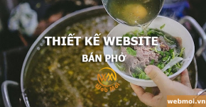 Thiết kế website Bán phở