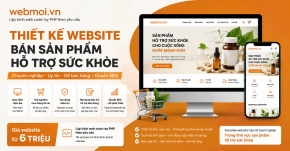 Thiết kế website Bán sản phẩm hỗ trợ sức khỏe