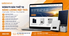 Thiết kế website Bán Thiết bị Năng Lượng Mặt Trời