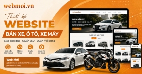 Thiết kế website Bán xe, ô tô, xe máy