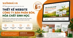 Thiết kế website Công ty Bán Phân Bón, Hóa chất sinh học
