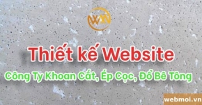 Thiết kế website Công Ty Khoan Cắt, Ép Cọc, Đổ Bê Tông