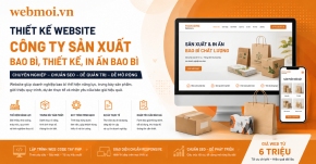 Thiết kế website Công ty sản xuất Bao bì, Thiết kế, In ấn Bao bì