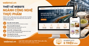 Thiết kế website Ngành Công Nghệ Thực Phẩm