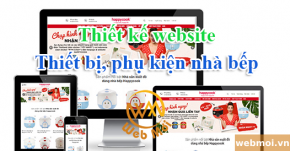 Thiết kế website Thiết bị, phụ kiện nhà bếp