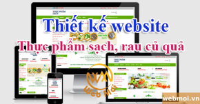 Thiết kế website Thực phẩm sạch, rau củ quả