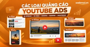 Các loại quảng cáo YouTube Ads: In-Stream, In-Feed, Shorts, Bumper và Masthead