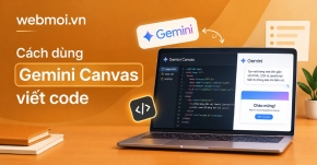 Cách dùng Gemini Canvas viết code