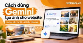Cách dùng Gemini tạo ảnh cho website
