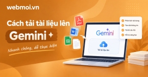 Cách tải tài liệu lên Gemini