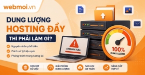 Dung Lượng Hosting Đầy Thì Phải Làm Gì?