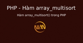 Hàm array_multisort() trong PHP