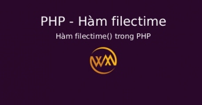 Hàm filectime() trong PHP