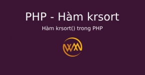 Hàm krsort() trong PHP