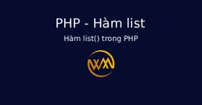 Hàm list() trong PHP