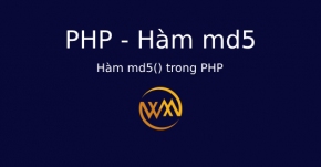 Hàm md5() trong PHP