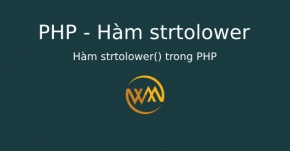 Hàm strtolower() trong PHP