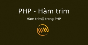 Hàm trim() trong PHP