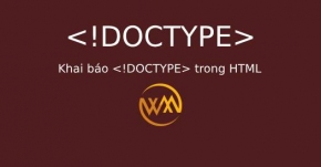 Khai báo DOCTYPE trong HTML