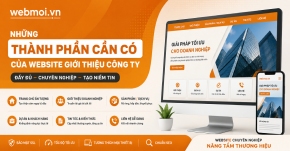 Những thành phần cần có của website giới thiệu công ty