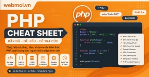 PHP Cheat Sheet đầy đủ