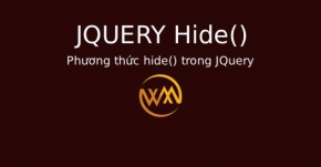 Phương thức hide() trong JQuery
